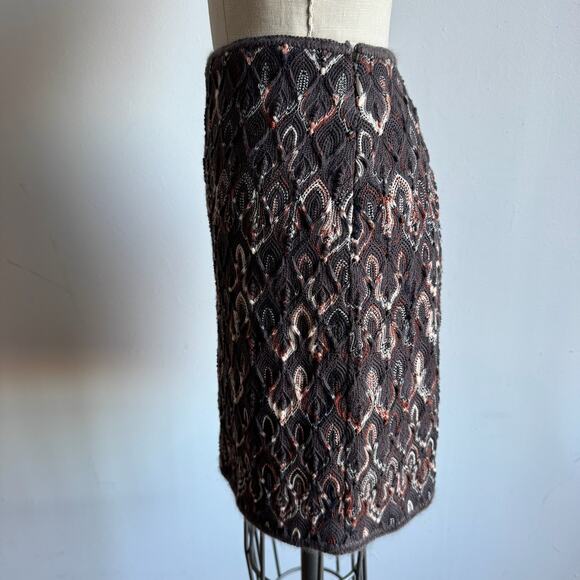 MISSONI Multicolor Paisley Pattern Crochet Mini Skirt - Picture 3 of 9